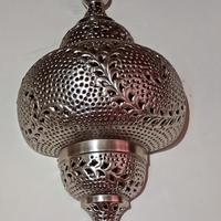 lampada applique metallo  sagomato e traforato 