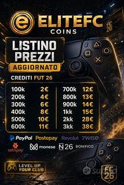 Crediti FC 26 Playstation e Xbox  NoBan