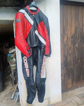Tuta moto in pelle