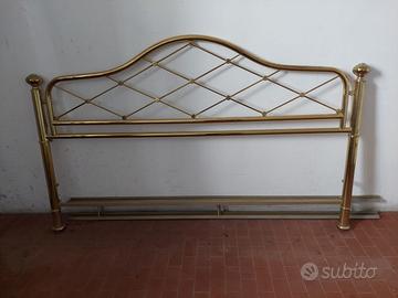 Letto matrimoniale in ottone