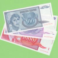 YUGOSLAVIA 1992 banknote UNC set
