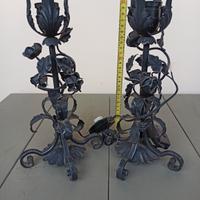 Candelabri in ferro battuto 