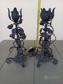 Candelabri in ferro battuto 