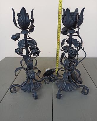 Candelabri in ferro battuto 