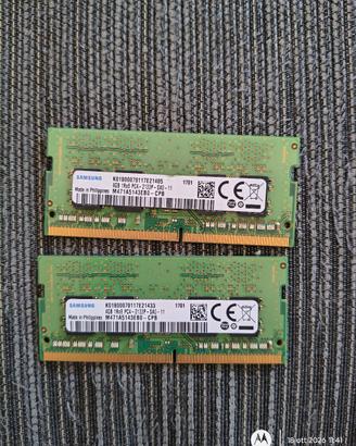 8GB RAM DDR4 Samsung Notebook (2x4GB)