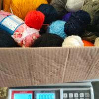 gomitoli lana misti lotto stock 1kg 
