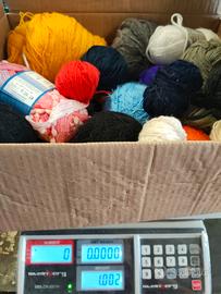 gomitoli lana misti lotto stock 1kg 