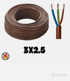Cavo 3x2,5 x metri 100