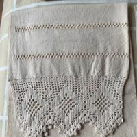 Asciugamano in cotone e merletto