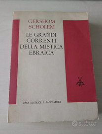 Libro le grandi correnti della mistica ebraica ger