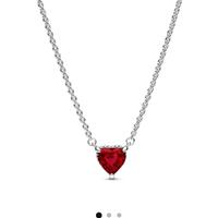collana cuore rosso Pandora