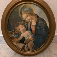 Cornice in ottone con immagine sacra