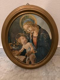 Cornice in ottone con immagine sacra