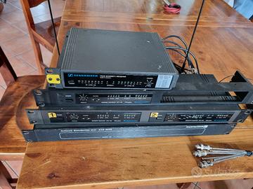 sistema radiomicrofoni senheiser 4 bodypack