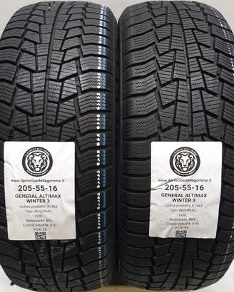 2 GOMME 205 55 16 GENERAL A61463