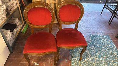 n 6 sedie nuove con tavolo e porta tv