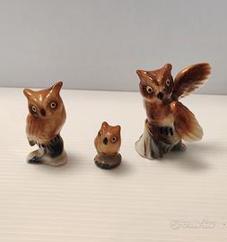 Miniature gufi in porcellana bone China
