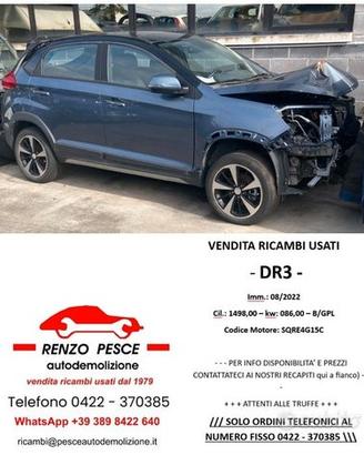 RICAMBI USATI - DR3 (08/2022)