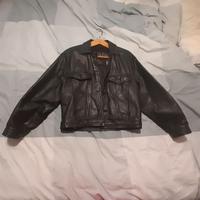 GIUBBOTTO IN PELLE NERO UNISEX