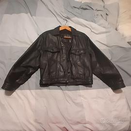 GIUBBOTTO IN PELLE NERO UNISEX