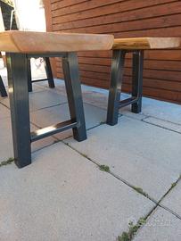 COPPIA PANCHE IN CASTAGNO