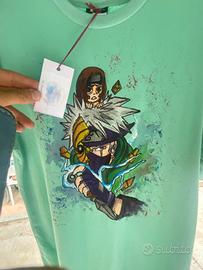 T-Shirt Attack on Titan (Eren vs T)Dipinta a Mano