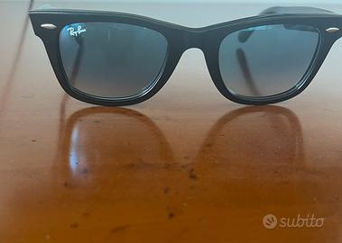 Ray-Ban Wayfarer RB2140 Originali Nuovi Blu Gradie
