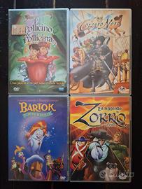 Lotto di 4 DVD per bambini