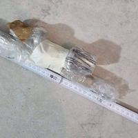 Bastone per tenda in metallo legno - 127 cm
