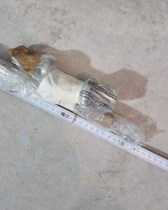 Bastone per tenda in metallo legno - 127 cm