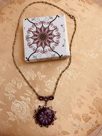 Deliziosa collana con ciondolo fiore