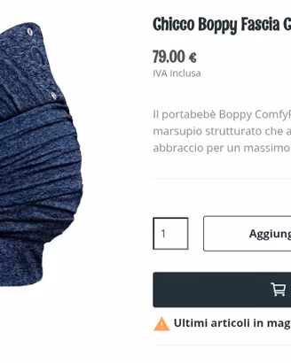 Fascia Boppy per neonato/a