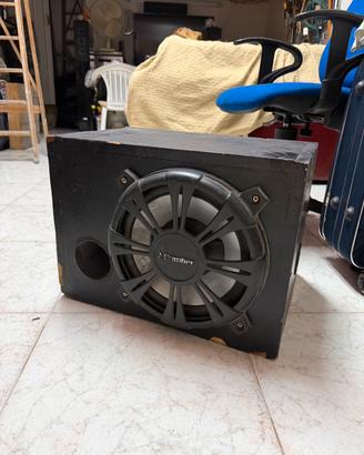 Subwoofer infinity 300w RMS+BOX+Ampli 4x65w RMS