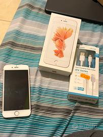 IPhone 6s 64 GB rosa gold + cavo USB e cover