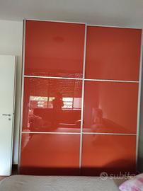 malm arredamento armadio due ante scorrevoli vetro