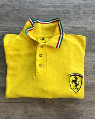 Polo Ferrari Gialla 1996 tg XL in cotone