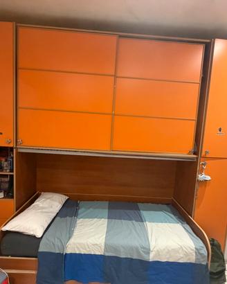 cameretta a ponte completa + letto e armadio