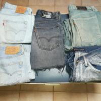 Jeans Levis Chiari Verdi Shorts 501/412 e Danny