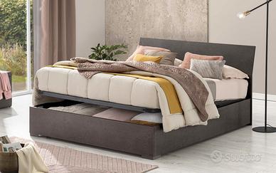 Letto Matrimoniale Lux con contenitore + Materasso