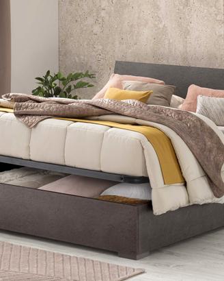 Letto Matrimoniale Lux con contenitore + Materasso