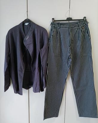 COMPLETO CHEF (GIACCA + PANTALONI + GREMBIULE)