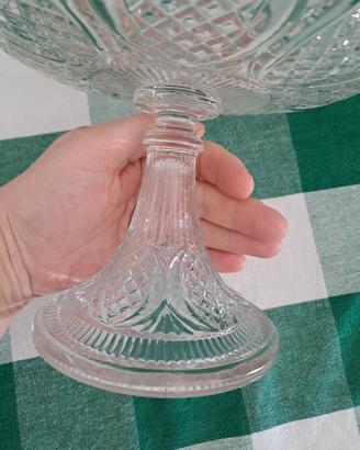 Alzatina in vetro sagomato 