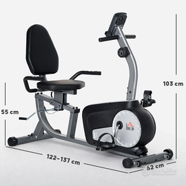 cyclette homcom orizzontale