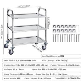 Carrello acciaio inox (nuovo)