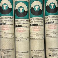 Rotoli carta lucida trasparente vintage