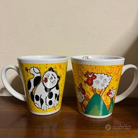 Set 2 mug tazze pecora e gatto