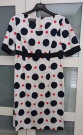 Vestito Camomilla bianco a pois, IT42, EU38