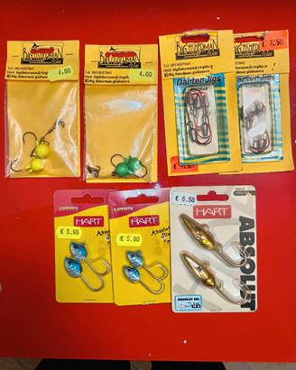 Lotto testine piombate pesca spinning