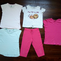 Set 12anniPantaloncino e t-shirtRosa,VerdeGrigio