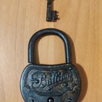 Grande Antico lucchetto Bulldog funzionante!